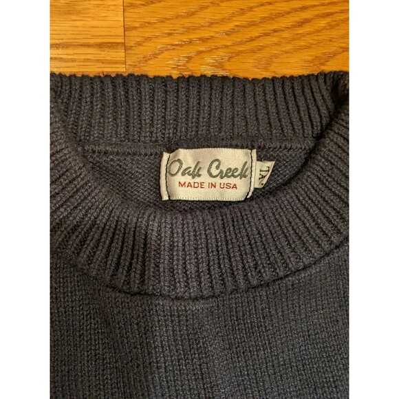 EUC Vtg Oak Creek Navy Mens XL Sweater Pullover Preppy Business Casual Capsule - Picture 7 of 8